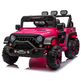 24V Ride On Large PickUp Truck car for Kids,ride On 4WD Toys with Remote Control,Parents Can Assist in Driving,Bluetooth music version,Pickup truck de