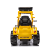 Ride on Excavator, 12V Battery Powered Construction Vehicles for Kids, Front Loader with Horn, 2 Speeds, Forward/Backward, Safety Belt,Treaded Wheels,