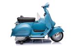 12V LICENSED Vespa Scooter Motorcycle with Side Car for kids, Blue