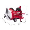 12V Electric Kids Ride on Toy Plane with USB, FM, Wind-Driven Propeller, 360-Degree Rotating by 2 Joysticks, Remote Control for Kids 3 to 6, Red