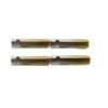 Weiou Company Professional 4*22mm Metal Shoe Decoration Khaki Gradient Opening Aglets For Hat Sting Shoelace And Hoodie Laces