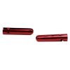Weiou Shoe Accessories Factory Support Customized Metal Shoe Decoration 16mm*4mm Red Color Open Bullet Metal Head Aglets