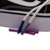 Weiou High quality Custom Printed Logo Round Shoelace Sneaker Gradient Pink Blue Metal Tip Shoelace Lace Head Aglets