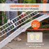 VEVOR Aluminum Ramps, 1500 lbs Folding Loading Ramps for Pickup Trucks Bed, Trailers Ramp with Load Straps for Dirt Bike, UTV, ATV, Trucks, Lawn Mower