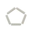 Weiou Manufacturer Professional Supplier Fashionable Charm Gold Chain White Tips Shoe Decorations Hand Paint Metal Head Aglets