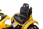 Ride on Excavator, 12V Battery Powered Construction Vehicles for Kids, Front Loader with Horn, 2 Speeds, Forward/Backward, Safety Belt,Treaded Wheels,