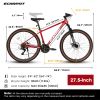 A27312 Ecarpat Mountain Bike 27 Inch Wheels, 21-Speed Mens Womens Trail Commuter City Mountain Bike, Aluminium Frame Disc Brakes Thumb Shifter Front F