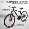 A27301 Ecarpat Mountain Bike 27.5 Inch Wheels, 21-Speed Mens Womens Trail Commuter City Mountain Bike, Carbon steel Frame Disc Brakes Thumb Shifter Fr