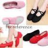 Women's Latin Dance Shoes Ballroom Performance Canvas Ballet Shoes Modern Dance Shoes, Black
