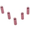 Weiou Manufacturers custom shoe lace tip Aglet Pink Bullet Open metal aglet for sneaker shoelace metal decoration