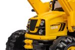 Ride on Excavator, 12V Battery Powered Construction Vehicles for Kids, Front Loader with Horn, 2 Speeds, Forward/Backward, Safety Belt,Treaded Wheels,