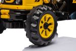 Ride on Excavator, 12V Battery Powered Construction Vehicles for Kids, Front Loader with Horn, 2 Speeds, Forward/Backward, Safety Belt,Treaded Wheels,