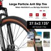 A27312 Ecarpat Mountain Bike 27 Inch Wheels, 21-Speed Mens Womens Trail Commuter City Mountain Bike, Aluminium Frame Disc Brakes Thumb Shifter Front F