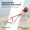 A27312 Ecarpat Mountain Bike 27 Inch Wheels, 21-Speed Mens Womens Trail Commuter City Mountain Bike, Aluminium Frame Disc Brakes Thumb Shifter Front F