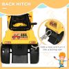 Kids Excavator Ride-on Pulling Cart with Sound Effects, Kids Digger Sit n Scoot Ride-on Toy for Toddler or Preschool Age with Under-Seat Storage, Trea