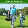 10x7FT Golf Practice Net Golf Training Aids Driving Hitting Nets with Tri-Turf Golf Mat Target Cloth 10 Golf Balls 7 Golf Tees 2 Rubber Golf Tee Holde
