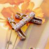 Weiou Manufacture converse Shoe Accessories Open Four Holes Metal Head Aglets For Shoes