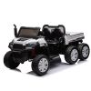 24V 2-Seater UTV-XXL Ride On Truck with Dump Bed for kid,Ride On 4WD UTV with 6 Wheels,Foam Tires, Suitable for Off-Roading,remote control,Three-Point