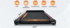 NEW Walking Pad Under Desk Treadmill for Home Office -2.5HP Walking Treadmill With Incline 0.5-4MPH 265LBS Capacity Treadmill for Walking Running - Wr