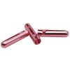 Weiou Manufacturers custom shoe lace tip Aglet Pink Bullet Open metal aglet for sneaker shoelace metal decoration