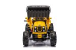 Ride on Excavator, 12V Battery Powered Construction Vehicles for Kids, Front Loader with Horn, 2 Speeds, Forward/Backward, Safety Belt,Treaded Wheels,