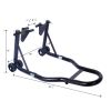 Motorcycle Stand 1000LB Sport Bike Front and Rear Wheel Lift Swingarm Paddock Stands Black U