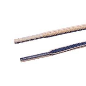 Weiou Manufacturer High Quality Polyester 3 Colors Optional Custom Design Triangle Shoelaces For Shoelaces (Color: #7501 navy blue-pink-grey, Length: 120CM)