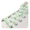 Weiou Manufacturer Sublimation Printed Logo Colorful Flat polyester cotton Custom Length And Width Hot Sale Shoe Laces