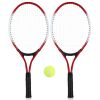 1pair Tennis Rackets With 1pc Tennis Ball & 1pc Bag; For Outdoor Sports; Tennis Playing; Friends And Family Entertainment