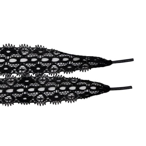 Weiou Manufacturer Shoe Accessories High Quality Custom Design Black Flat Lace Shoelaces For Shoes