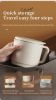 Portable Travel Kettle, Collapsible Electric Hot Pot, Mini Heating Cup with Insulation,  Dual Voltage,  Airplane & High-Speed Train Friendly, Small Si