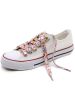Weiou Manufacturer Flat polyester cotton Sun Flower Hot Sale Differentiated Shoelaces For Casual Shoes