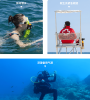 0.5L Single-bottle respirator diving apparatus.  Respiratory 5-10Minutes snorkel mask snorkeling tube protective back bag, diving gas cylinder, scuba